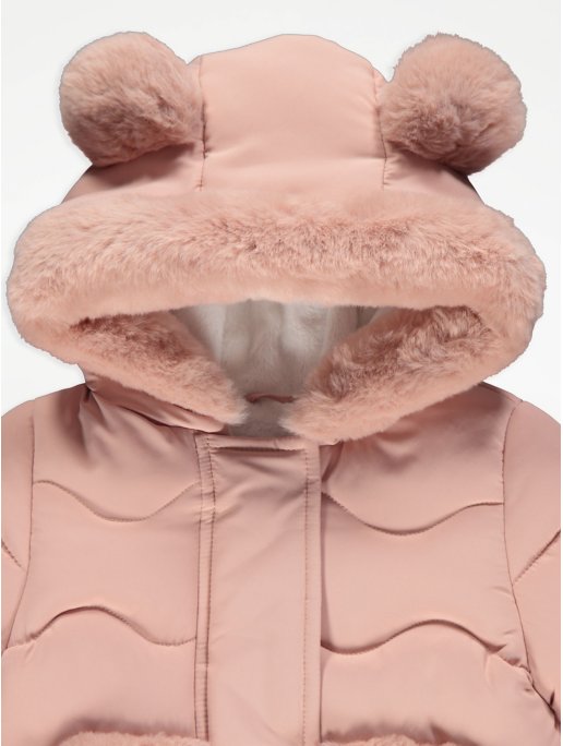 Тепла куртка з плюшевою підкладкою для дівчинки