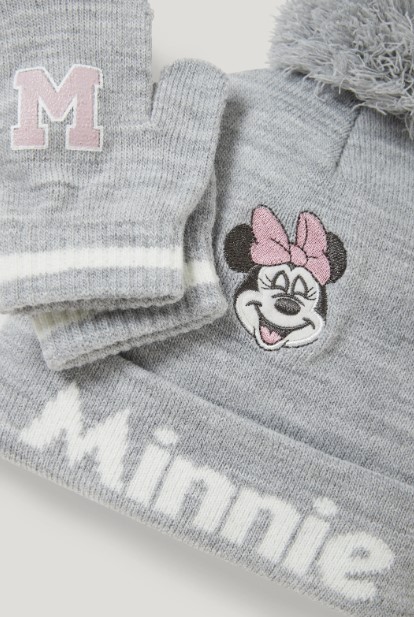 Набір (шапка і рукавички) Minnie Mouse для дівчинки