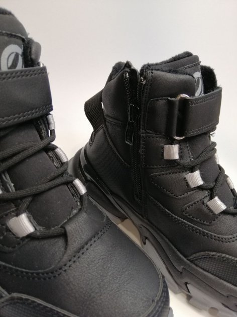 Теплі чобітки для дитини, H-320 black/grey
