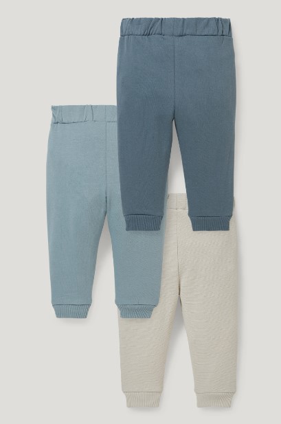 Трикотажные штаны для ребенка на флисе 1 шт. (светло-бирюзовые)