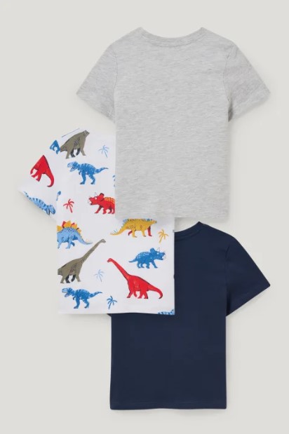 Набір футболок 3 шт. для хлопчика з органічної бавовни