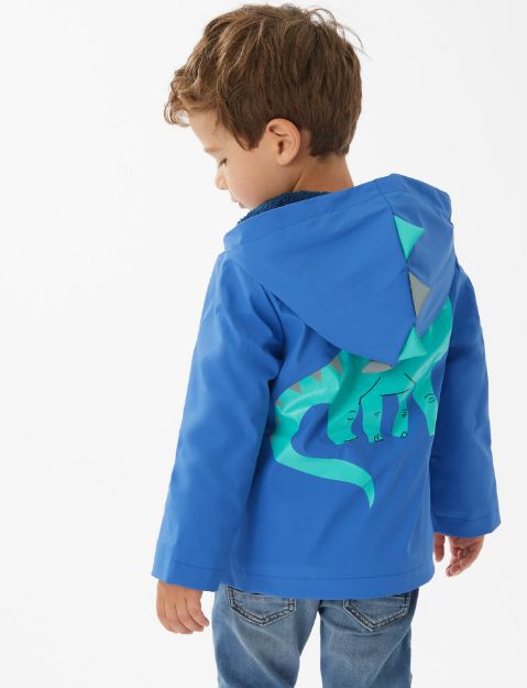 Куртка-дождевик с подкладкой из шерпы для ребенка