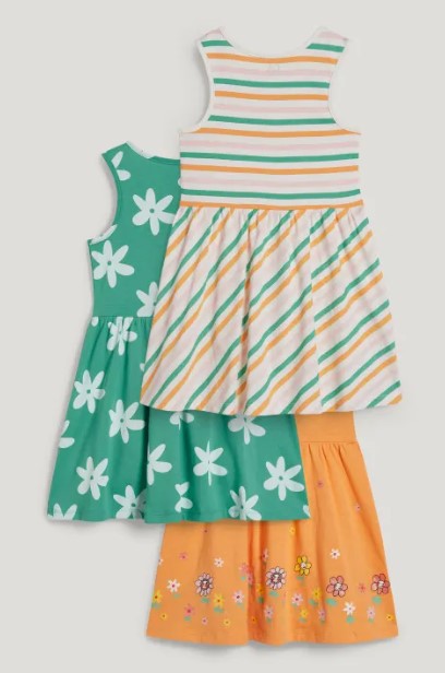 Трикотажное платье 1шт. (оранжевое)