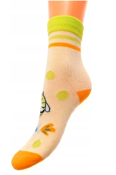 Шкарпетки з протиковзкими вставками для дитини 1шт. (жовті), SB007-G-01