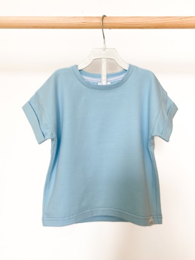 Трикотажная футболка для ребенка (голубая)