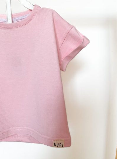 Трикотажна футболка для дитини (рожева)