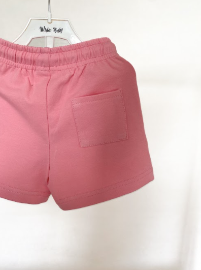 Трикотажні шорти для дівчинки (рожеві)