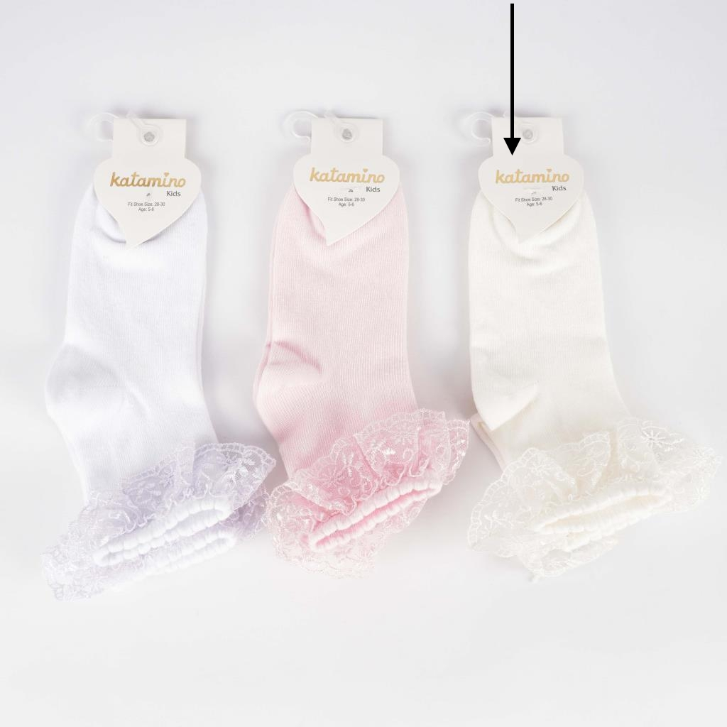 Шкарпетки для дівчинки (1шт. молочні), Katamino K22032