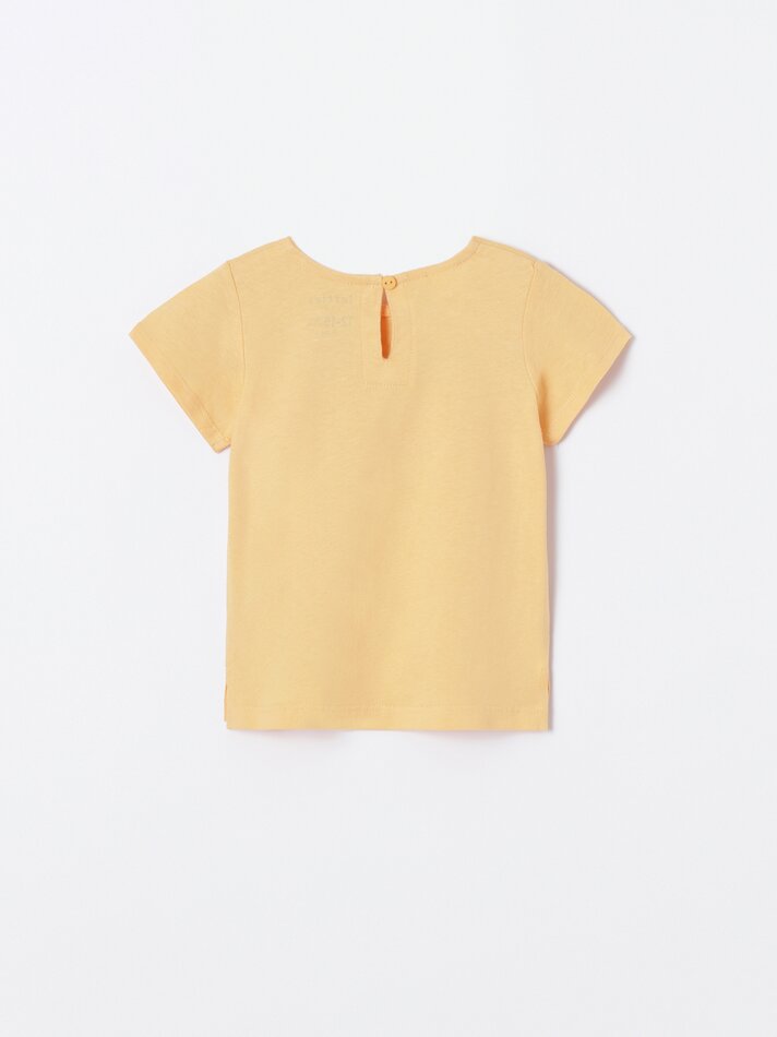 Трикотажна футболка для дівчинки 1 шт. (помаранчева)