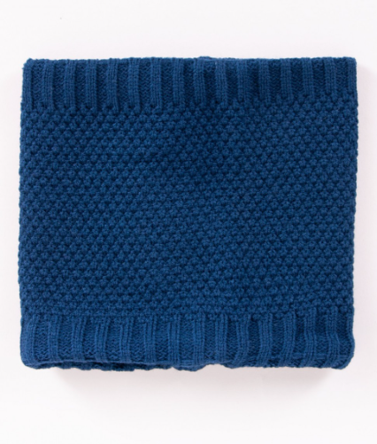 Вязаный шарф-снуд для ребенка (темно-синий), YoClub CGL-0440C