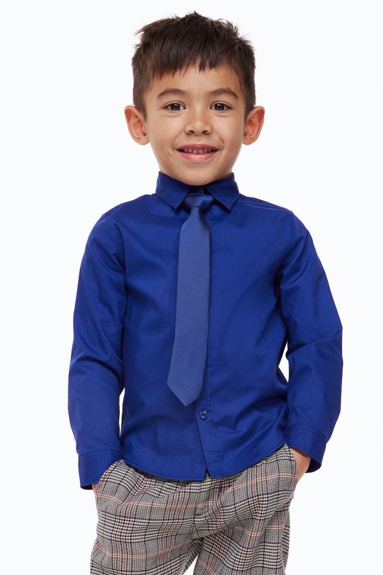 Комплект з сорочки та краватки для хлопчика, 1066515004