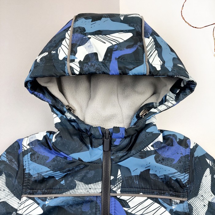 Утеплена куртка на флісовій підкладці (Акули), 514034
