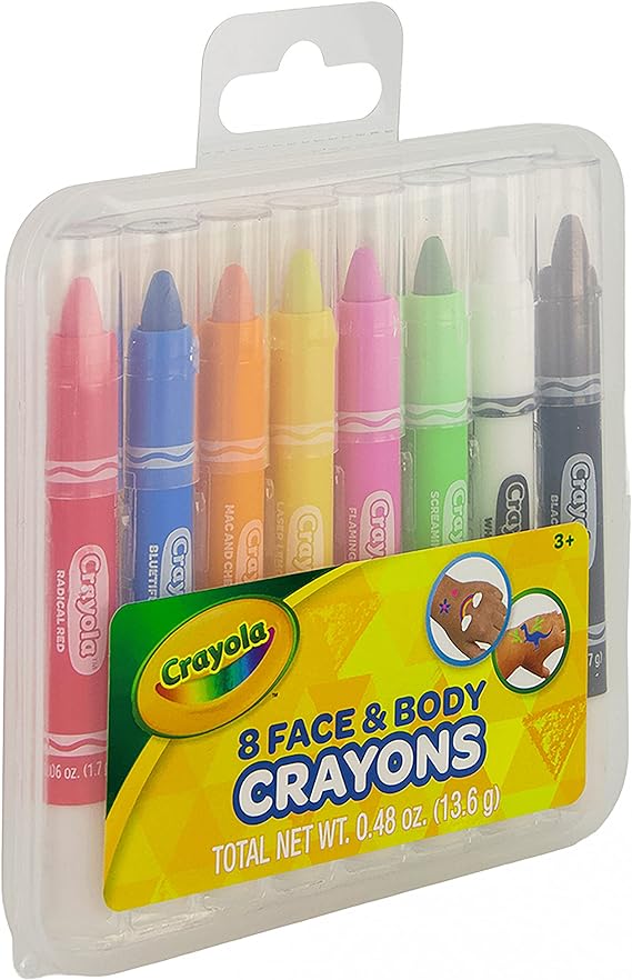 Воскові олівці, що викручуються, (8 шт), Face & Body, Crayola