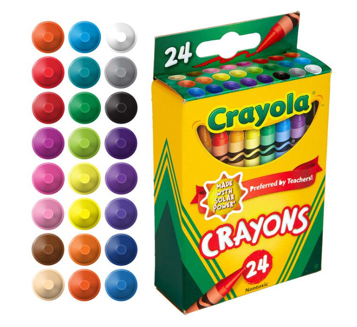 Кольорові воскові олівці (24 шт), Crayola 52-3024