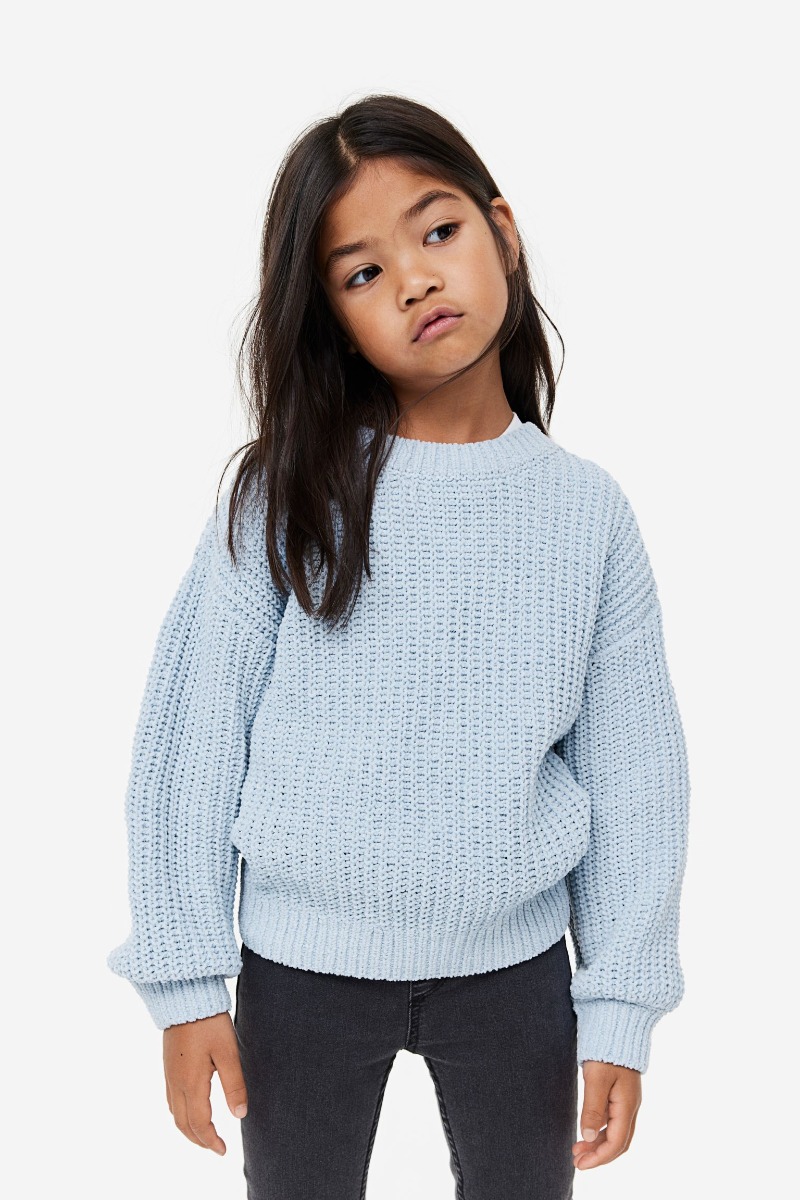 Вязаный свитер из синели для ребенка, 1094835027