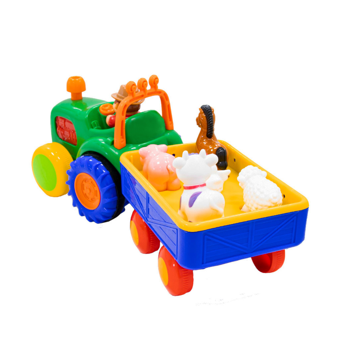 Ігровий набір – Трактор з трейлером, Kiddi Smart 063180