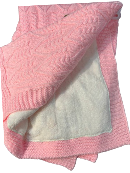 В'язаный плед для ребенка (розовий), Caramini 2080