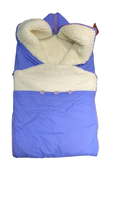 Зимовий дитячий конверт на овчині ( ліловий ) , Piccolo