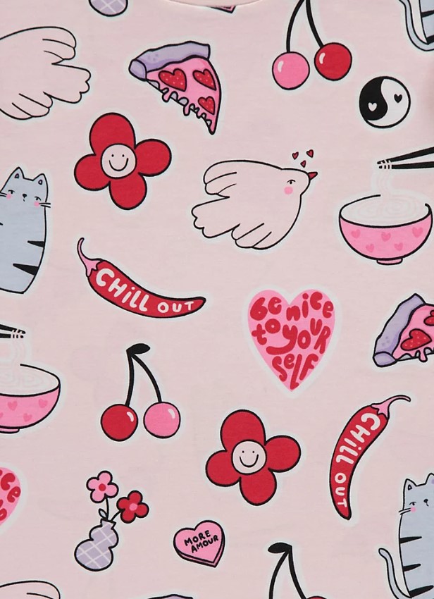 Трикотажна піжама для дівчинки 1шт. (світло-рожева)
