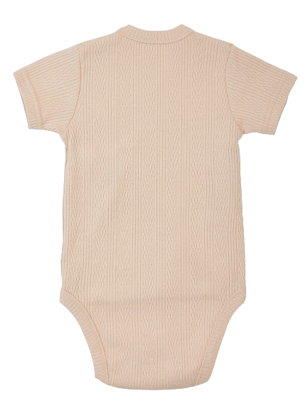 Боді-льоля з ажурного трикотажу для дитини (бежевий), 5019B31