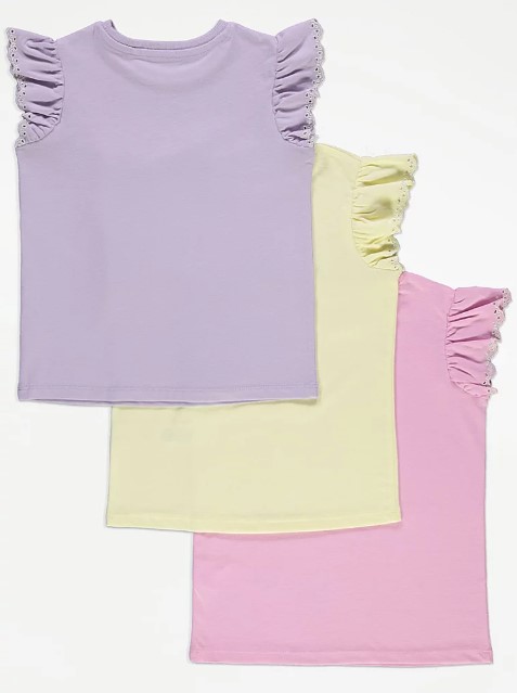 Трикотажна футболка для дівчинки 1 шт.(жовта)