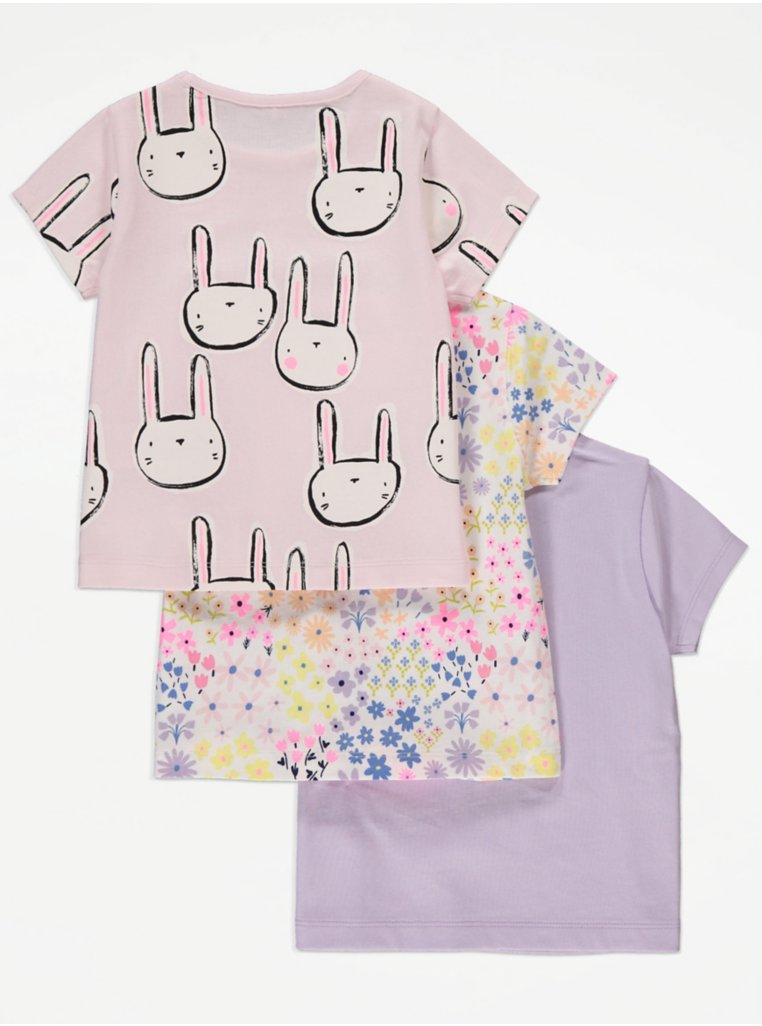 Набір трикотажних футболок 3 шт. для дівчинки