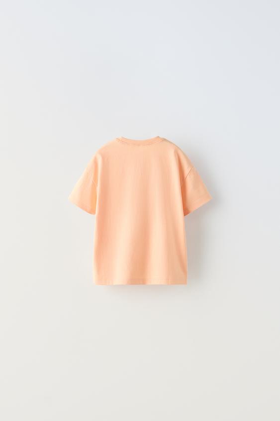 Базовая футболка для ребенка 1 шт. (персиковая)