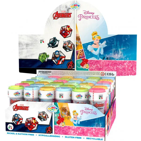 Мильні бульбашки - Disney Princess (60 ml) (1 шт.), Dulcop Bubble World 103001110081