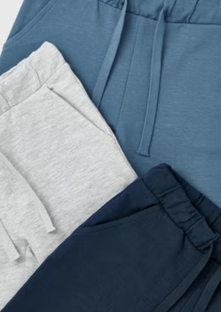 Трикотажні штани з легкою махровою ниткою всередині 1 шт. (темно-блакитні)