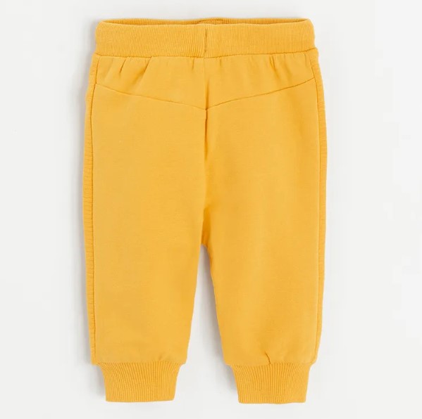 Трикотажні штани з легкою махровою ниткою всередині 1шт. (жовті)