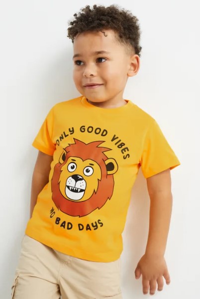 Трикотажна футболка для хлопчика 1 шт.(жовта), 2213947
