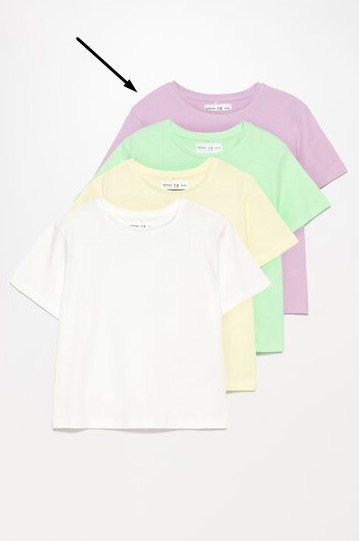Трикотажна футболка для дівчинки 1 шт.(фіолетова)