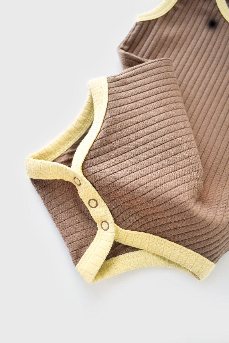 Боди-майка для ребенка 1шт, CSYR4103 (коричневый), BabyCosy