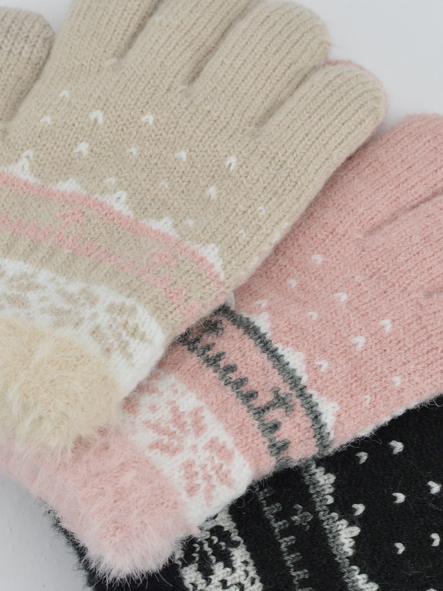 Рукавиці з начосом всередині для дитини (подвійні), Noviti RZ083-G-01 (беж)