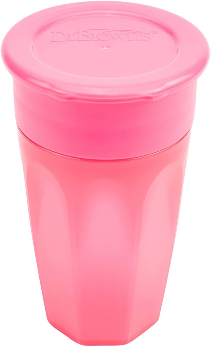 Чашка-непроливайка 360° (рожева), 300 мл, Dr. Brown's TC01039-INTL