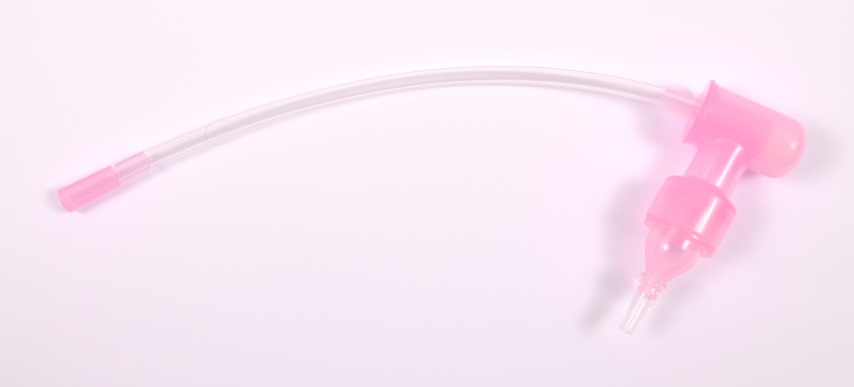 Аспіратор для носа з трубочкою (рожевий), Lindo PK 820