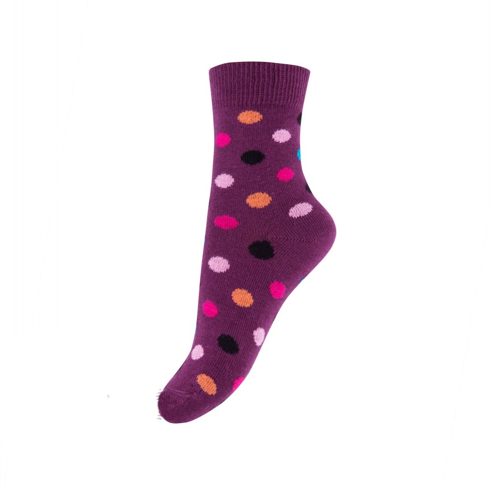 Трикотажні шкарпетки для дитини (темно-бузкові), Duna, 474