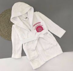 Махровый халат для ребенка (белый), 355 Vevien