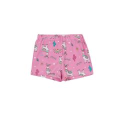 Трикотажные шорты для девочки (светло-розовые), 7СК116
