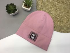 Трикотажная шапка для девочки (розовая), Talvi 02205