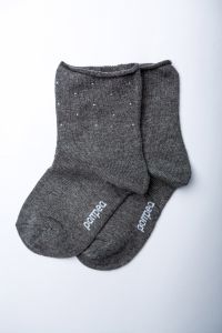 Шкарпетки для дівчинки "Diva" (темно-сірі), Pompea.