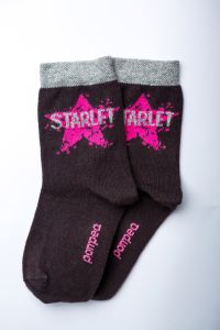 Шкарпетки для дівчинки "Ametista" (темно-коричневі), Pompea.
