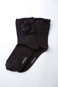 Шкарпетки для дівчинки "Fuxia" (чорні), Pompea.