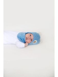 Набор для мальчика ”Алекс”, голубой (шапка + хомут), 22.01.004