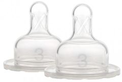 Набір сосок 3-го рівня для пляшечки з широким горлечком 2шт. (6 міс.+), Dr. Brown's 382-INTL