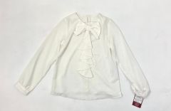 Стильная блуза для девочки (айвори), 4044