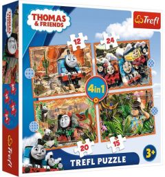 Пазлы "Thomas and Friends" 4в1, Trefl 34354