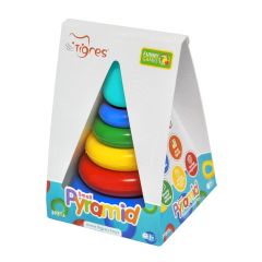Развивающая игрушка ''Пирамидка'' в коробке 7 эл., (конус), Tigres 39816