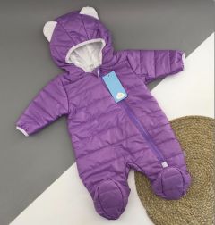 Теплий комбінезон з капюшоном для дитини (фіолетовий), 8ПЛ066