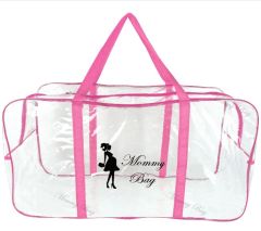 Велика прозора сумка для пологового будинку,XL, Mommy Bag 65*35*30